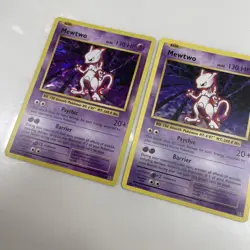 RETRO Pokemon Trading Card Ungraded Lot Holo Basic Mew Mewtwo 2016 - Image 2