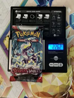 VERY HEAVY 22.62g Scarlet And Violet Base Pokemon TCG Booster Pack - Image 1