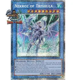 Yugioh! 1x Nekroz of Trishula BLMM-EN132 Starlight Rare 1st Ed NM - Image 1