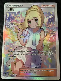 Pokemon TCG Pokemon Sun and Moon Ultra Prism Lillie Full Art 151/156 (read desc) - Image 1