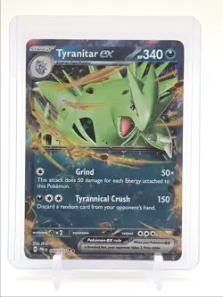TYRANITAR EX 2025 POKEMON PRISMATIC EVOLUTIONS DOUBLE RARE 064/131 Q1677 - Image 1