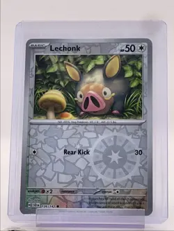 LECHONK 2024 POKEMON STELLAR CROWN REVERSE HOLO A 126/142 Q4385 - Image 1