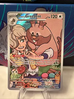 Arven’s Greedent 205/182 Illustration Rare - Destined Rivals - NM/M - Image 1