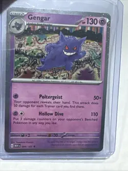 SWIRL 🌀💫 NM Gengar 094/165 151 Club Cosmos Holo Promo Pokemon Card - Image 2