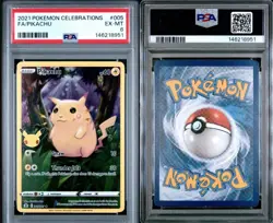 2021 Pokemon Celebrations 005/025 FA Pikachu PSA 6 - Image 1