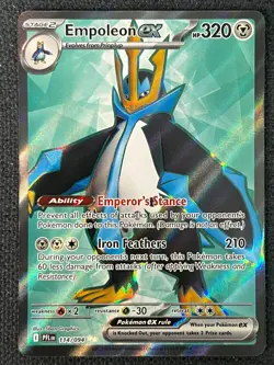 2025 Pokemon TCG ENG Phantasmal Flames PFL EN 114/094 Empoleon ex Holo - Image 1