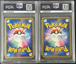 2002 Pokemon TCG JPN McDonald's 004/018 Charmander Fire Energy Holo PSA 10 Lot*2 - Image 2