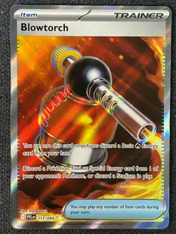 2025 Pokemon TCG ENG Phantasmal Flames PFL EN 117/094 Blowtorch Holo - Image 1