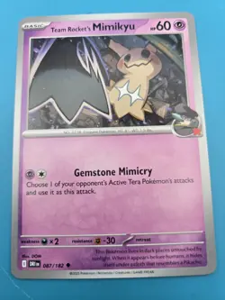 Team Rocket's Mimikyu 087/182 Sv10: Destined Rivals Regular Pokemon NM - Image 1