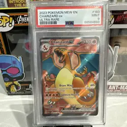 2023 POKEMON MEW EN-151 ULTRA RARE #183 CHARIZARD EX PSA 9 - Image 1
