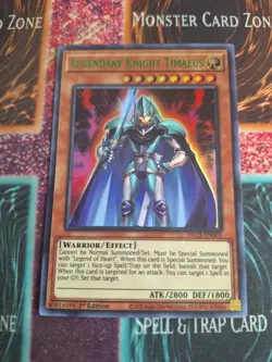 Yu-Gi-Oh! Legendary Knight Timaeus DLCS-EN001 Green Ultra Rare 1st Edition NM - Image 1