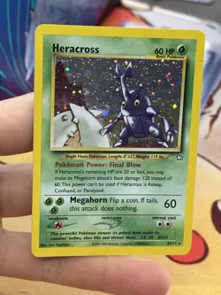 #2 Heracross 6/111 Neo Genesis 2000 Holo Rare WOTC Pokemon Card TCG - Image 3