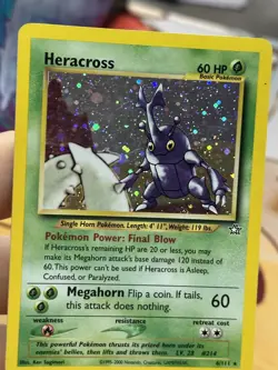 #2 Heracross 6/111 Neo Genesis 2000 Holo Rare WOTC Pokemon Card TCG - Image 5