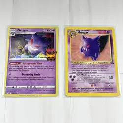 1999 Pokemon GENGAR 20/62 Non-Holo Rare Unlimited WOTC Fossil + 2022 Holo 66/196 - Image 1