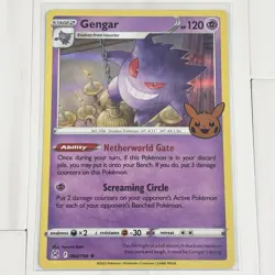 1999 Pokemon GENGAR 20/62 Non-Holo Rare Unlimited WOTC Fossil + 2022 Holo 66/196 - Image 2