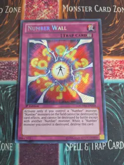 Yu-Gi-Oh! TCG Number Wall NUMH-EN058 Secret Rare 1st Edition MP - Image 1