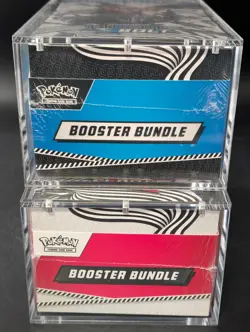 2x Pokemon Black Bolt White Flare Sealed Booster Bundle Display Case W/Acrylic - Image 5