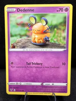 Dedenne 077 Common 185 Vivid Voltage Pokemon 2020 - Image 1