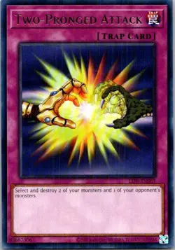 Two-Pronged Attack LOB-EN061 Yu-Gi-Oh! Light Play 25th - Image 1
