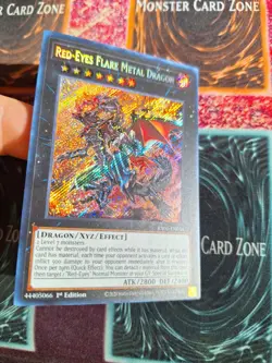 Yu-Gi-Oh! Red-Eyes Flare Metal Dragon RA01-EN038 Secret Rare 1st Ed Near Mint - Image 2