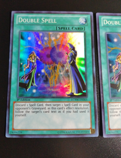 Double Spell x2 - LCYW-EN065 Yugioh! Played/ Moderate Play 1st Edition TCG - Image 2