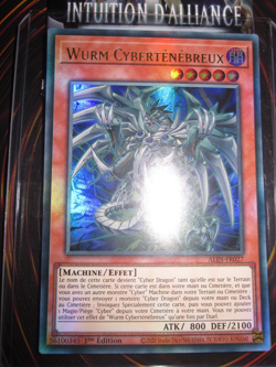 YU-GI-OH! ULTRA RARE WURM CYBERTENEBREUX ALIN-FR027 EDITION 1 NEUF FRENCH - Image 1