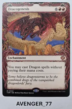 Magic The Gathering MTG Dracogenesis #0300 Tarkir Dragonstorm Mythic Showcase - Image 1