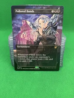 MTG - Wilds: Enchanting Tales | Polluted Bonds - Anime Borderless - Image 1