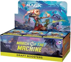 Magic the Gathering MARCH OF THE MACHINE Draft Booster Box - NEW SEALED 195166207094 - Image 1
