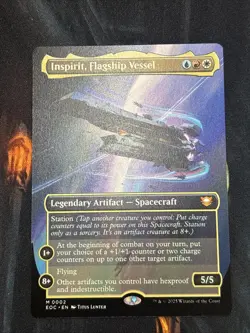 Inspirit, Flagship Vessel Borderless Edge of Eternities MTG 0002 EOC - Image 1