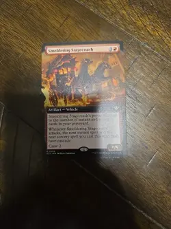 x1 Smoldering Stagecoach - Extended Art R MTG Commander: Outlaws of Thunder Junc - Image 1