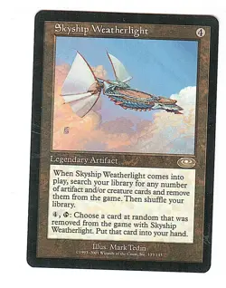 Mtg Skyship Weatherlight - Planeshift - Lightly Played -Rare- - Image 1
