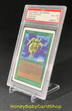 MTG Unlimited Edition 1993 Living Artifact PSA 6 EX/MT Old School 93/94 - Image 3