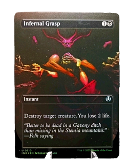 Infernal Grasp 0310-Innistrad Remastered- Foil Bordreless-MTG Magic 2025 NM - Image 1