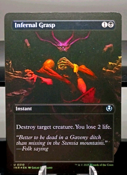 Infernal Grasp 0310-Innistrad Remastered- Foil Bordreless-MTG Magic 2025 NM - Image 4