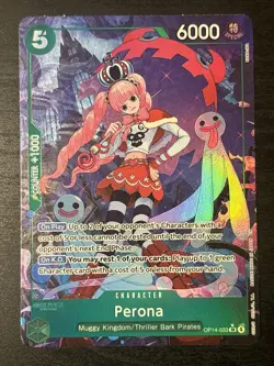 Perona (Alt Art) OP14-033 SR The Azure Sea's Seven ONE PIECE TCG English NM/M - Image 1