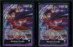Lot of (2) One Piece TCG OP05-060 Monkey.D.Luffy Promo - Image 1