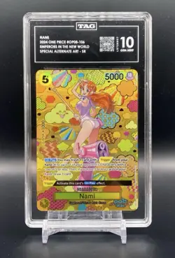 GEM MINT 10 ONE PIECE Nami (SP) OP08-106 Emperors in the New World Foil English! - Image 1