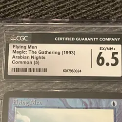 FLYING MEN Arabian Nights MTG Graded CGC 6 Magic The Gathering 1993 Free Shippin - Image 2