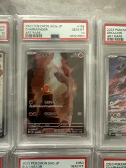PSA 10 Charmander 168/165 AR SV2A Japanese 151 AR 2023 Pokemon Card - Image 1