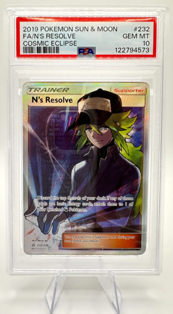 2019 Pokemon S&M Cosmic Eclipse N's Resolve #232 | FULL ART | PSA 10 GEM MINT - Image 1