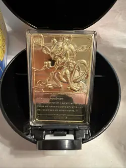 Pokemon Gold Mewtwo Card 1999 Burger King 23K Gold Plated Mewtwo Card - Image 3
