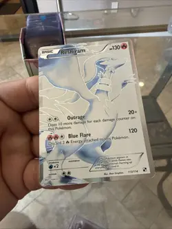 Pokemon TCG Reshiram Black White Holo Full Art Ultra Rare Card 113/114 - Image 2