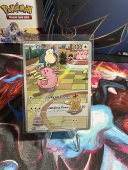 Pokemon TCG Chansey Illustration Twilight Masquerade Card 187/167 NM/M - Image 1