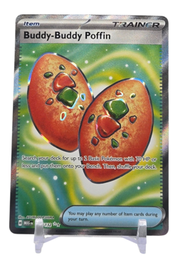 Buddy-Buddy Poffin 167/132 Temporal Forces Gold Secret Rare Pokemon Card NM - Image 1