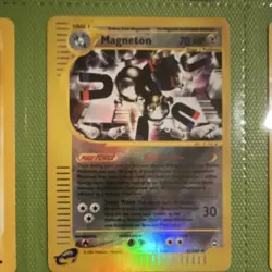 Pokemon Magneton 022/147 Aquapolis Rare Reverse Holo 70 HP Stage 1 Card - Image 1