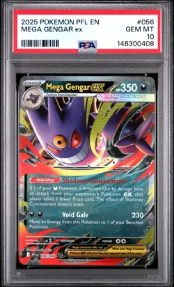 Mega Gengar EX - 056/094 - English Pokemon Card - PSA 10 Gem Mint - #L148 - Image 1