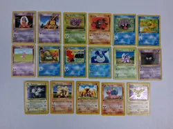 Vintage 1999 Pokemon TCG 17 Card Lot Shadowless 1st Editions Holo From Album - Image 1