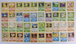 Vintage 1999 Pokemon TCG 108 Card Lot Base Set From Album - Image 2