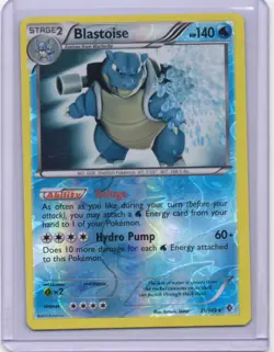 Pokemon Card - Blastoise Reverse - 31/149 - Boundaries Crossed - 2012 - Image 1